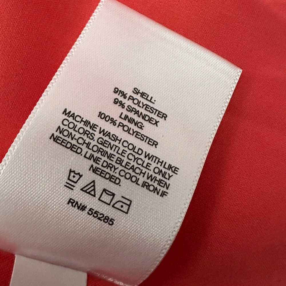 Express Studio Stretch Twill Boyfriend Blazer in Hot Coral Size Small Women’s - Picture 13 of 17